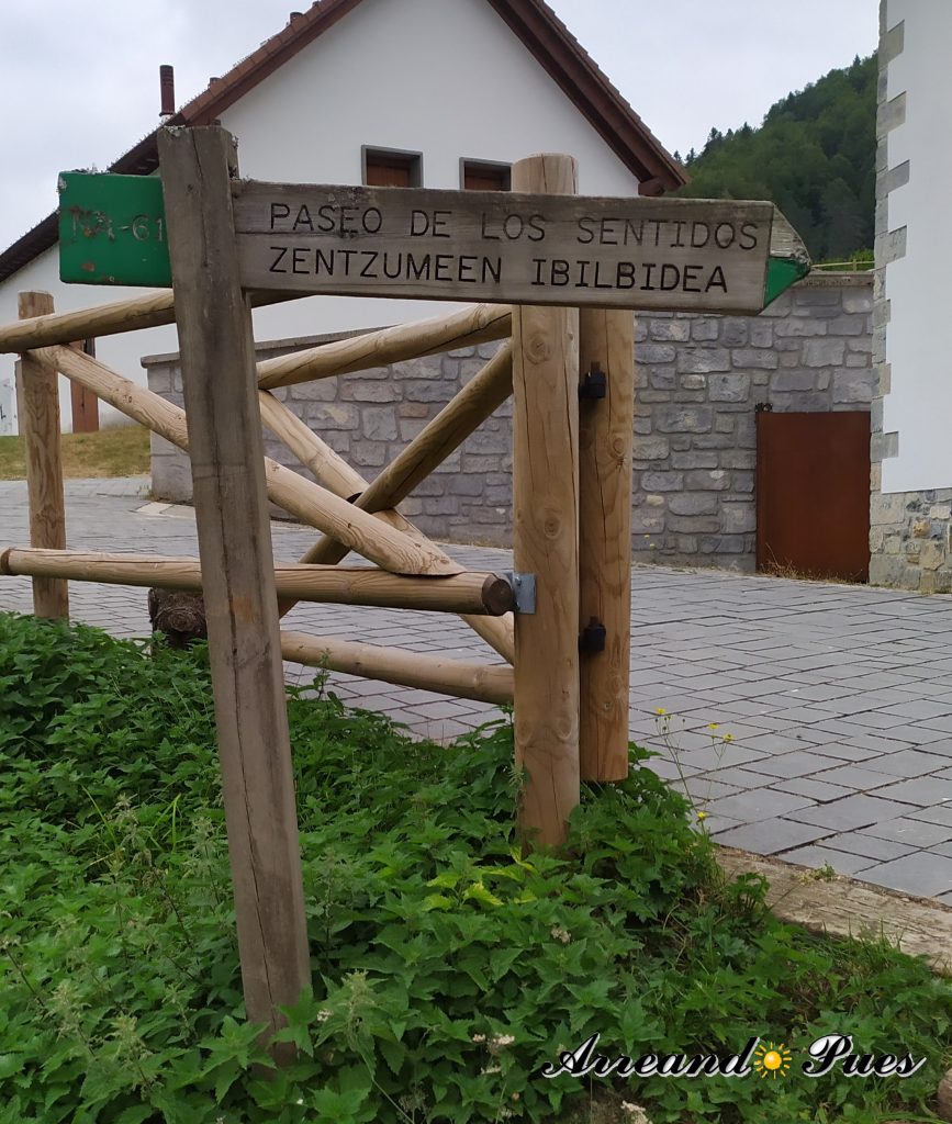 Rutas por la Selva de Irati. Paseo de los sentidos. 2 km de recorrido circular.