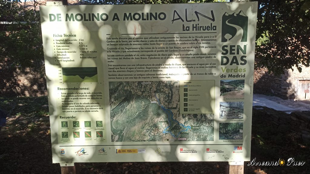 La Hiruela: Ruta de molino a molino, sendas verdes de Madrid.