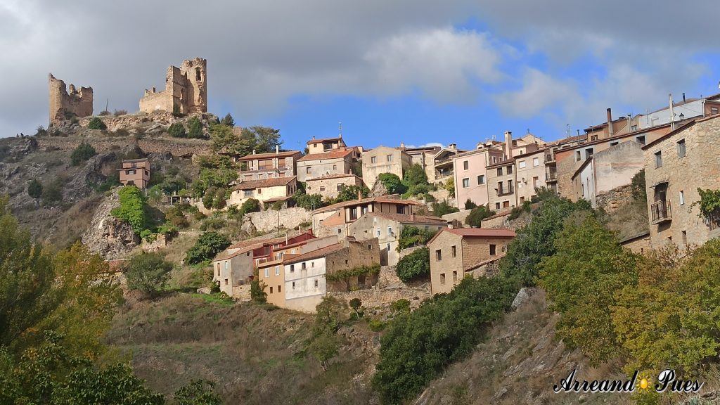 Pelegrina: Ruta por la Hoz de Pelegrina. Panorámica desde el comienzo de la ruta del pueblo.