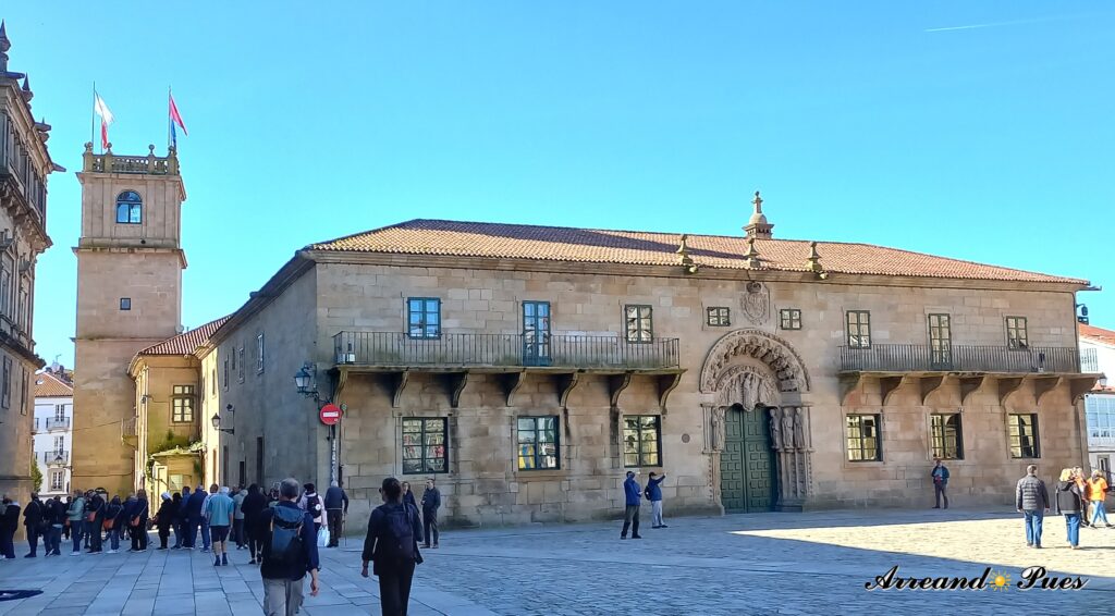 Colegio San Xerome siglo XVII. Plaza del Obradoiro. Arreando Pues